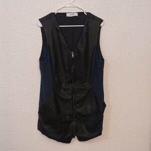 A.L.C. Black and Navy Sleeveless Vest
